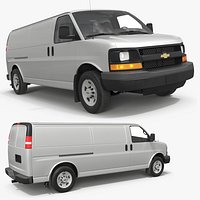 2016 Chevrolet Express 3500 Cargo Van White Simplified
