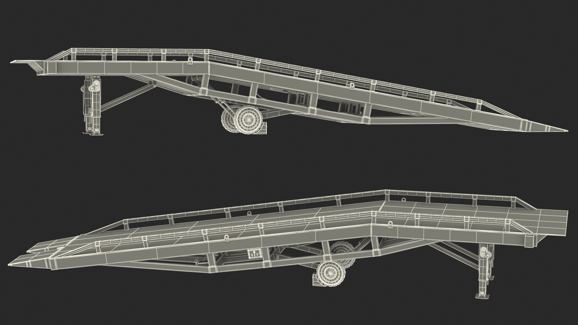 3D Mobile Loading Dock Ramp Blue - TurboSquid 1723636