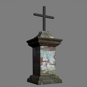 3d model christian cross stand verfeil