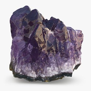 3D Amethyst Stone 03