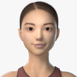 3D female rigged