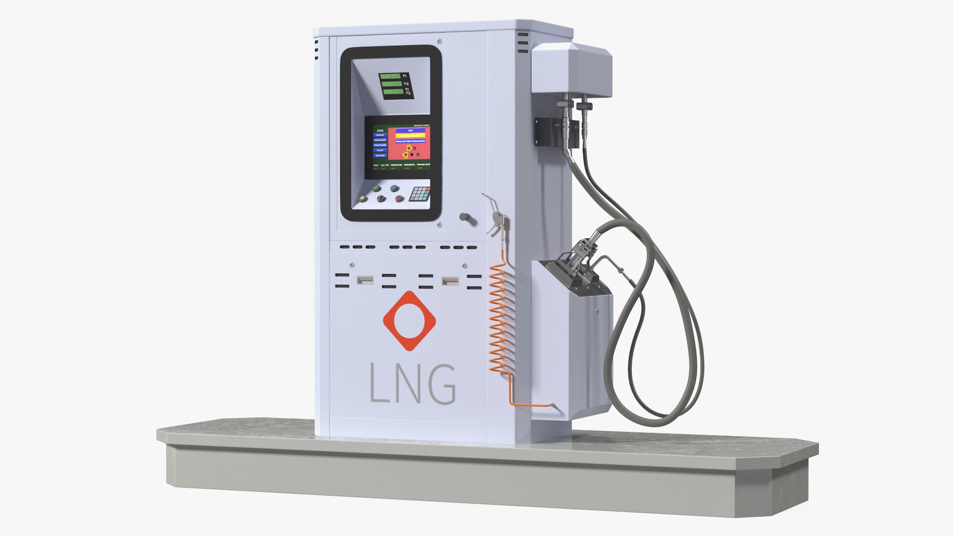 Uestco Liquified Natural Gas Dispenser 3D model preview