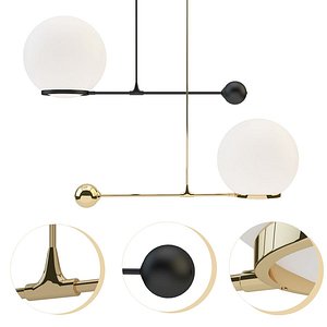 O&G CONTRAPESSO 8 GLOBE LED PENDANT