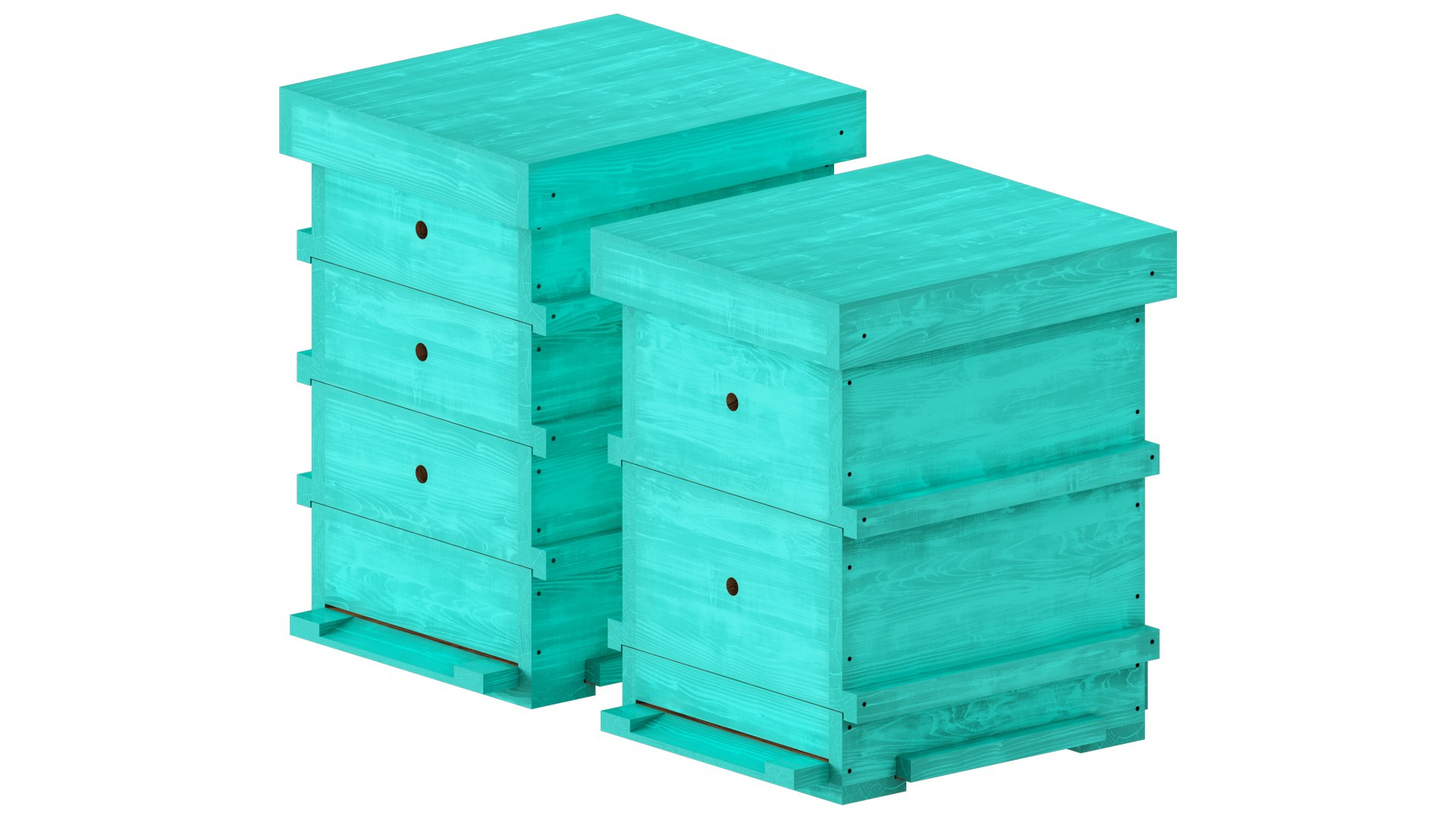 3D Beehive Combination Model - TurboSquid 1792713