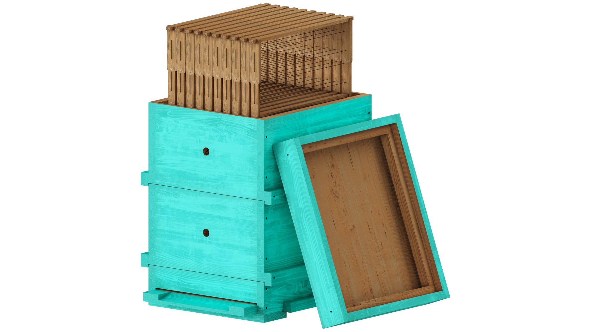 3D Beehive Combination Model - TurboSquid 1792713