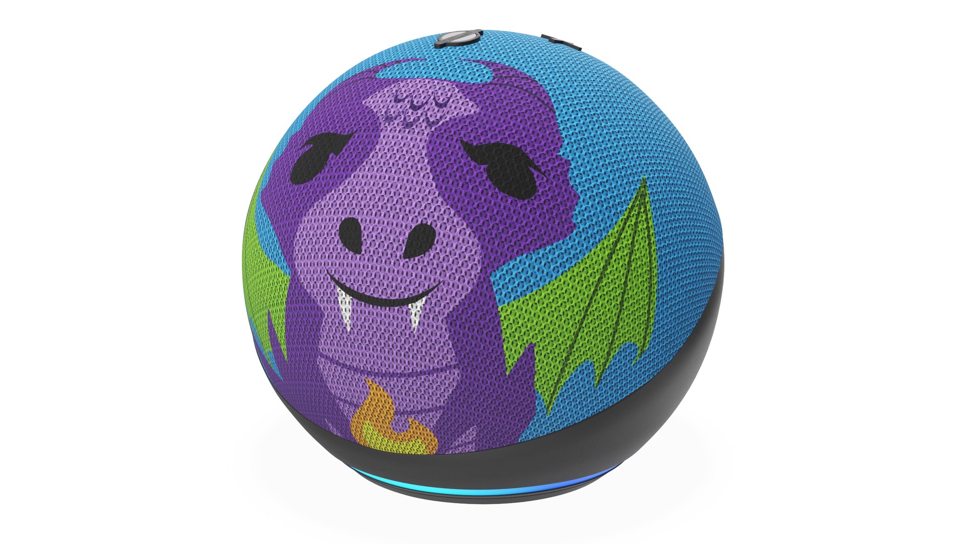 Wireless Speaker Echo Dot Kids Dragon 3D model preview