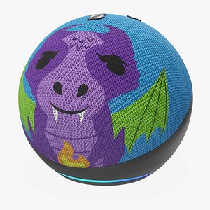 3D Wireless Speaker Echo Dot Kids Dragon model