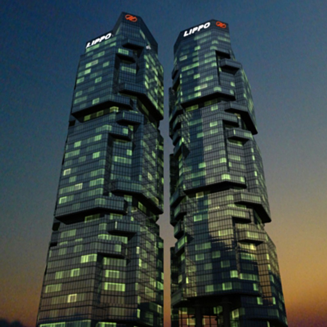 3d Model Lippo Centre Night