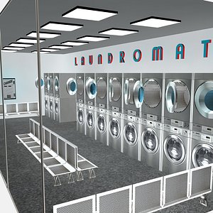 3D laundromat model