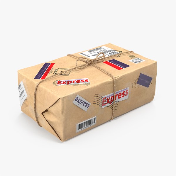 Brown paper mail package 3D model - TurboSquid 1416879