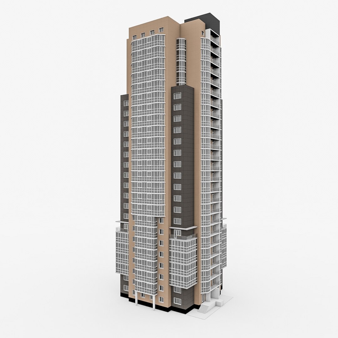 3d 25 Storey House