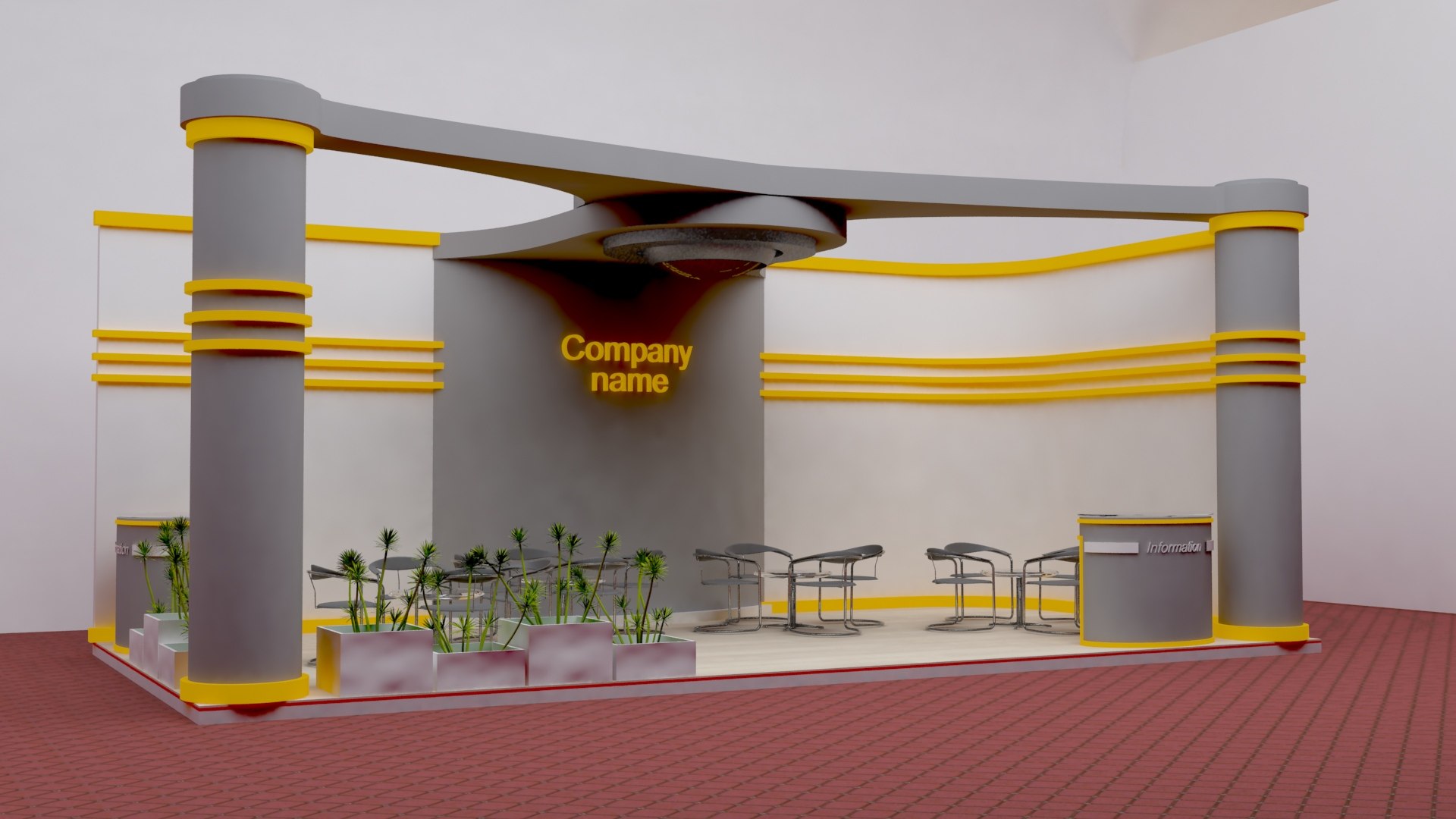 3d Model Pavilion Exhibition