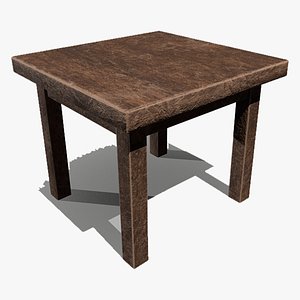 Wooden Table 3D