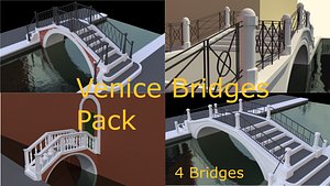 venetian bridges 3d model