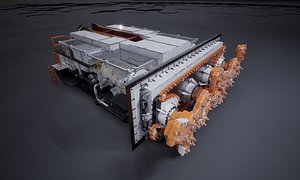Continuous Miner 4 Rotor 3D model