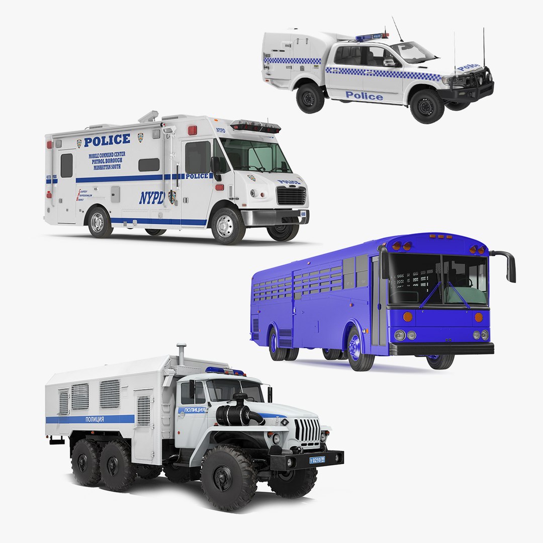 Prison Transport Collection 2 3D model preview