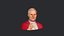 Papa Giovanni Paolo II - Modello 3D pronto per la testa del busto realistico