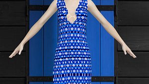 Woman in a dress made of hope