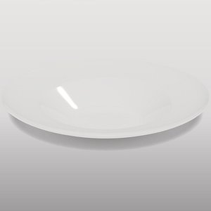 Minimalist White Soup Plate