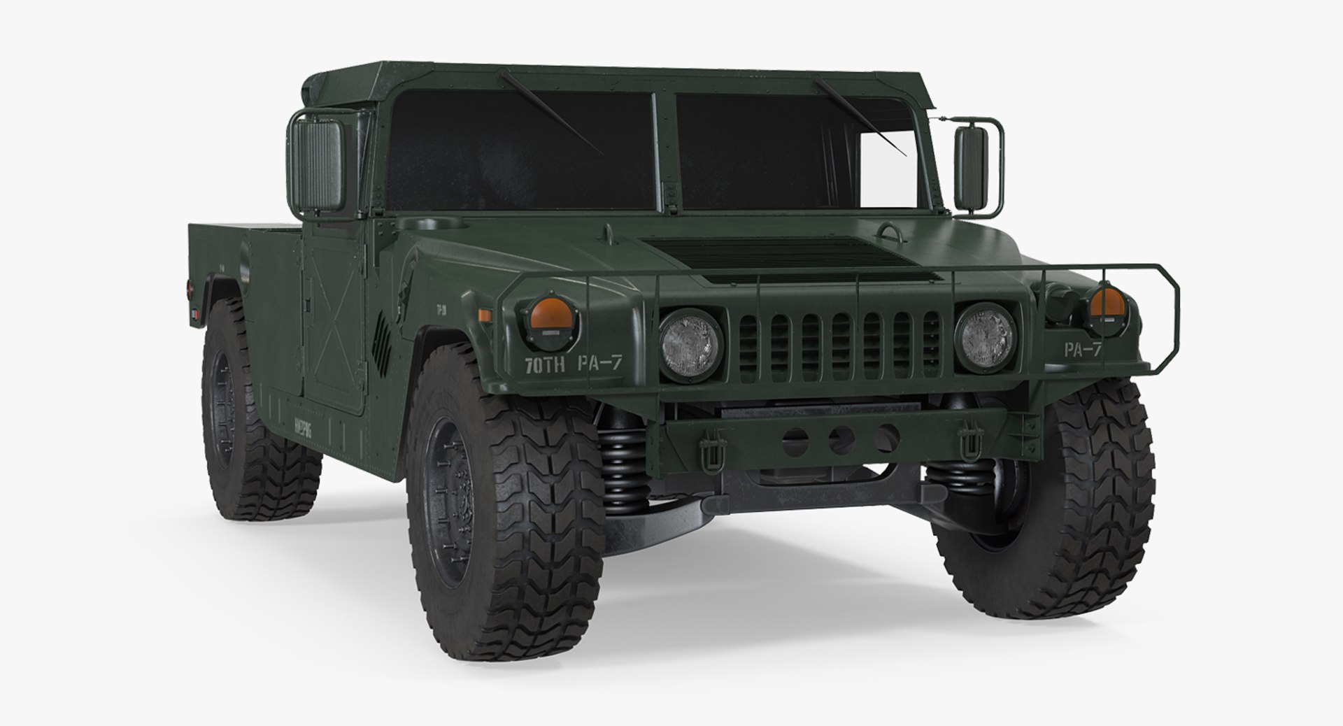 HMMWV M998 Simple Interior 3D model preview