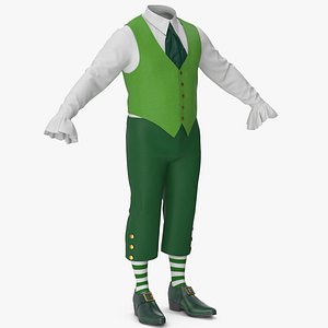 3D Lantern Sleeves Shirt with Vest Short Pants and Shoes 2 model