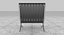 Knoll Ensemble complet Barcelona en cuir noir