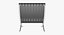 Knoll Ensemble complet Barcelona en cuir noir