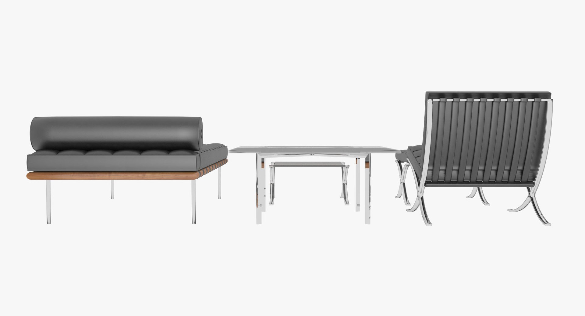 Knoll Black Leather Barcelona Complete Set 3D model https://p.turbosquid.com/ts-thumb/1G/iwSQn3/i2/barcelonaset2106/jpg/1622952888/1920x1080/fit_q87/1fcd9f8e3fb112a3a0734dfa5caf83fa8c8bda58/barcelonaset2106.jpg
