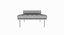 Knoll Ensemble complet Barcelona en cuir noir