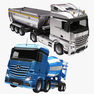 Dumper and Cement Mixer Truck Collection
