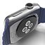 Apple Watch 38mm Magnetic Closure Blue Leather Loop 2 3D Model