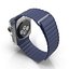 Apple Watch 38mm Magnetic Closure Blue Leather Loop 2 3D Model