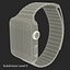 Apple Watch 38mm Magnetic Closure Blue Leather Loop 2 3D Model