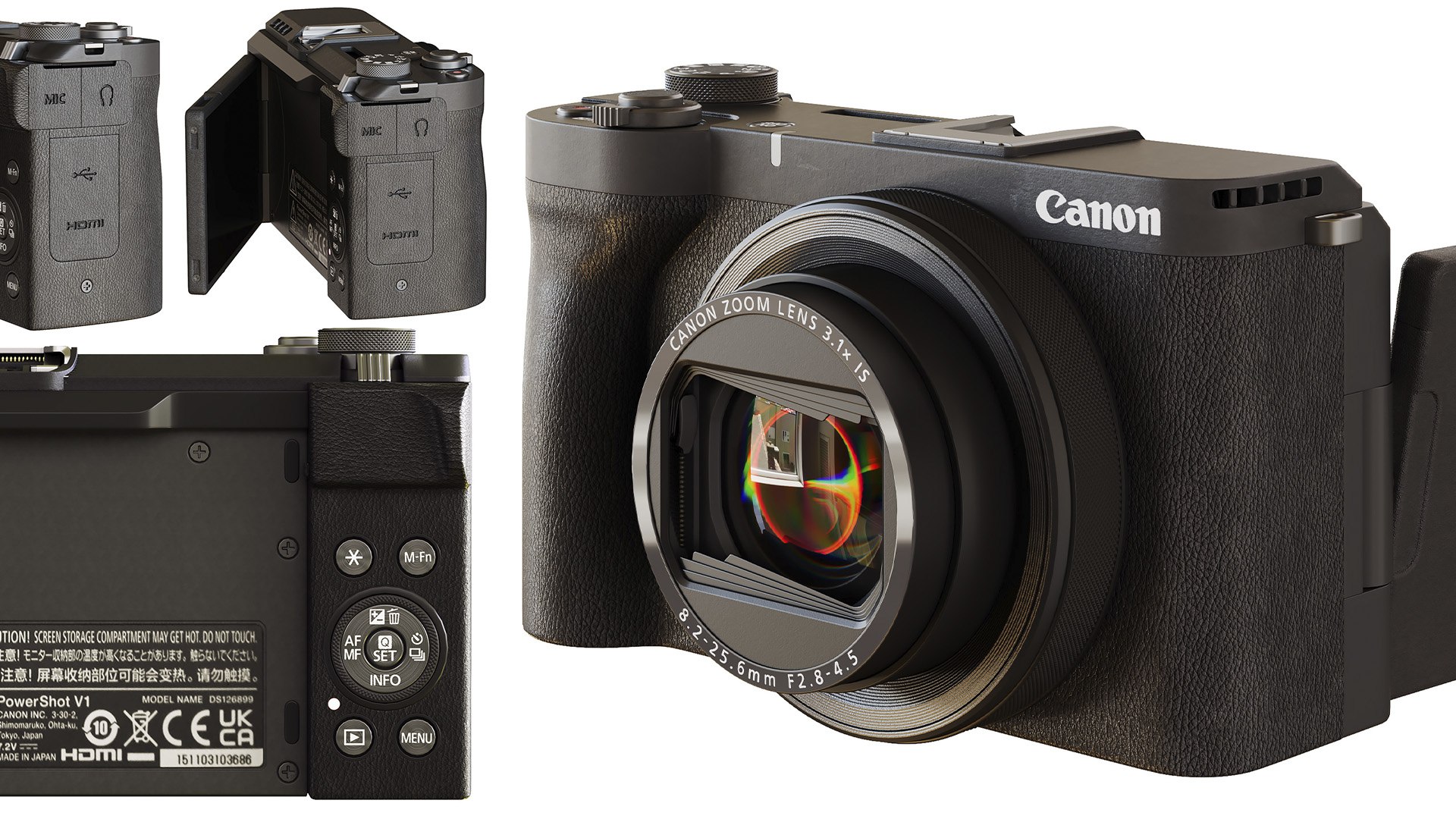 3D Canon PowerShot V1 black camera model https://p.turbosquid.com/ts-thumb/1G/zO3VC7/Zw/photoapparat_pre4/jpg/1763873438/1920x1080/fit_q87/3f7647cde8980d6531c6e32153ec1b9c49059706/photoapparat_pre4.jpg