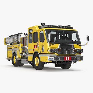 Fire Apparatus E-One Quest Wyoming 3D Model