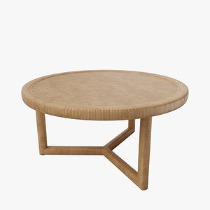 Captiva Rattan Coffee Table 3D
