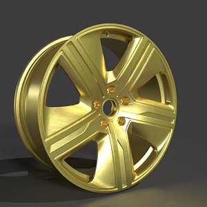 Angular Performance Wheel  Gold 3D model