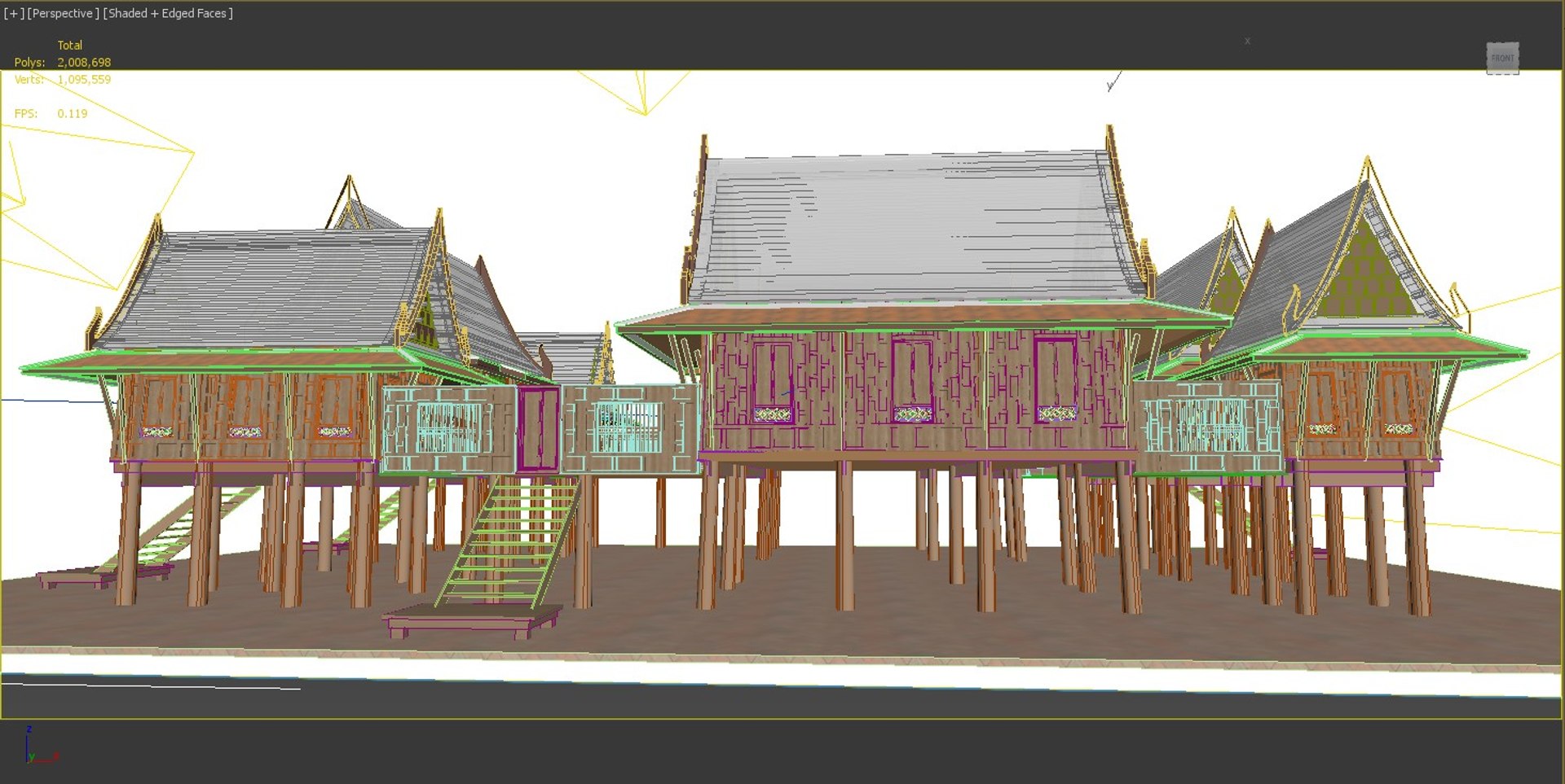 Thai Traditional House 3D Model - TurboSquid 1246617