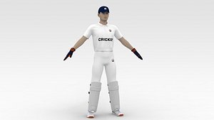 3D model Cricket Wicket Keeper V2