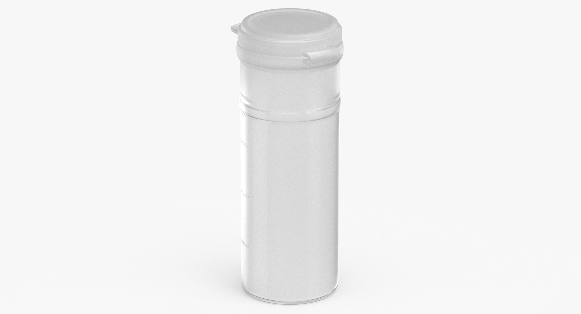 3D Pill Pod Hinge Top Vial 2oz Empty Model TurboSquid 2049099