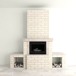 fireplace 3d max