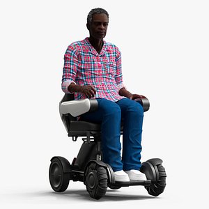 Mobility Scooter and Afro American Man