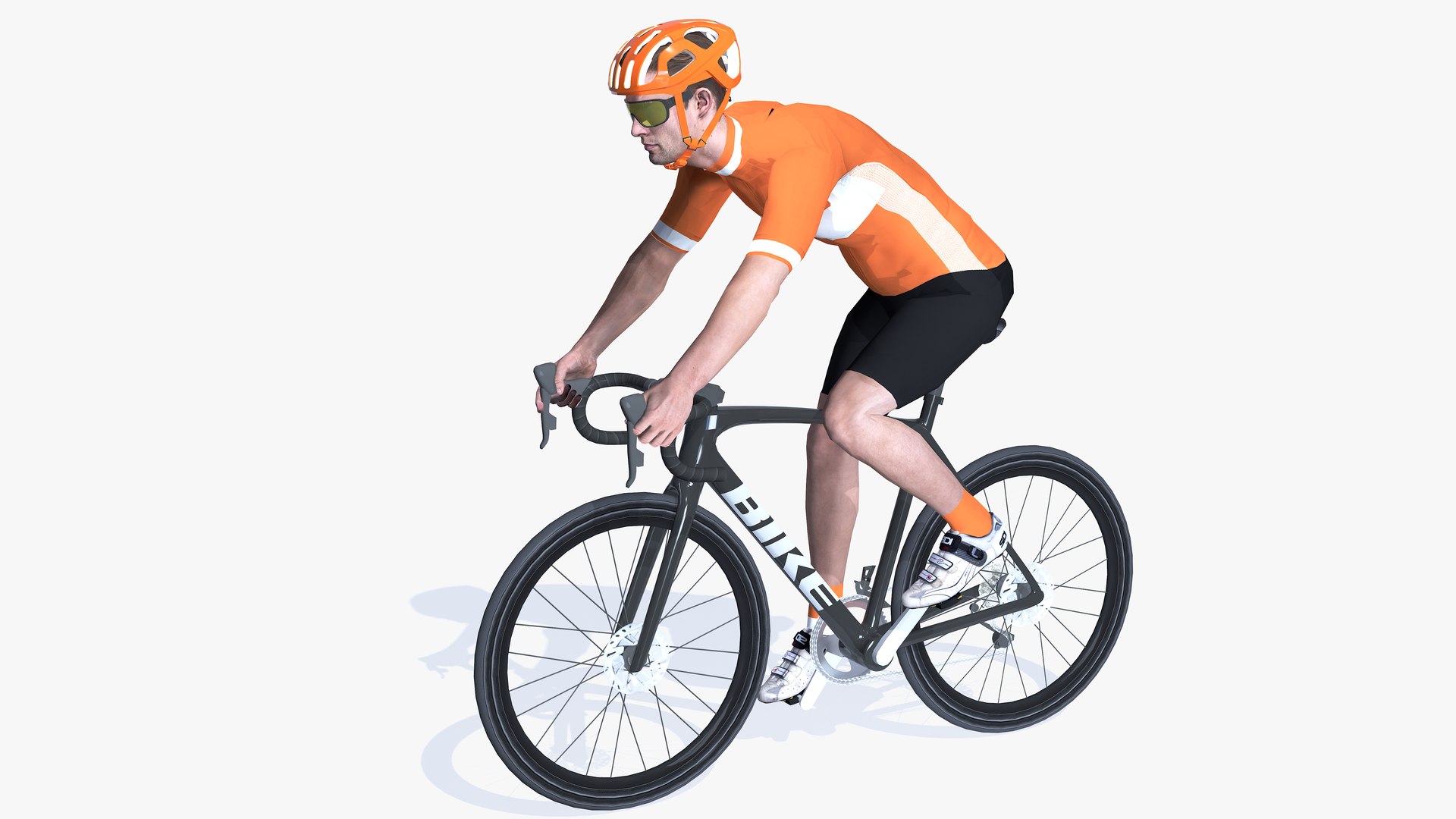 Cyclist Road 3D model - TurboSquid 2067115