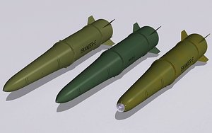 iskander family missile 3d model