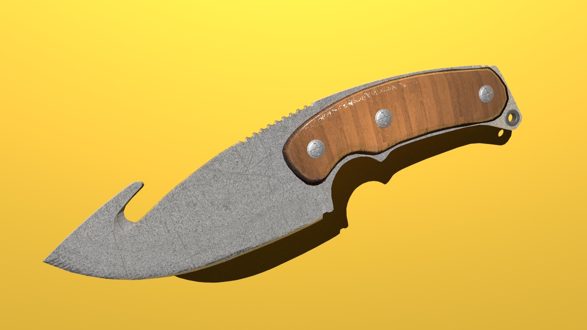 3D model Sacrificial Knife and Medieval Accessories VR / AR / low-poly