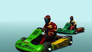 Go Kart Animations 3D model