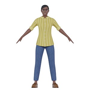 3D 3D cartoon woman