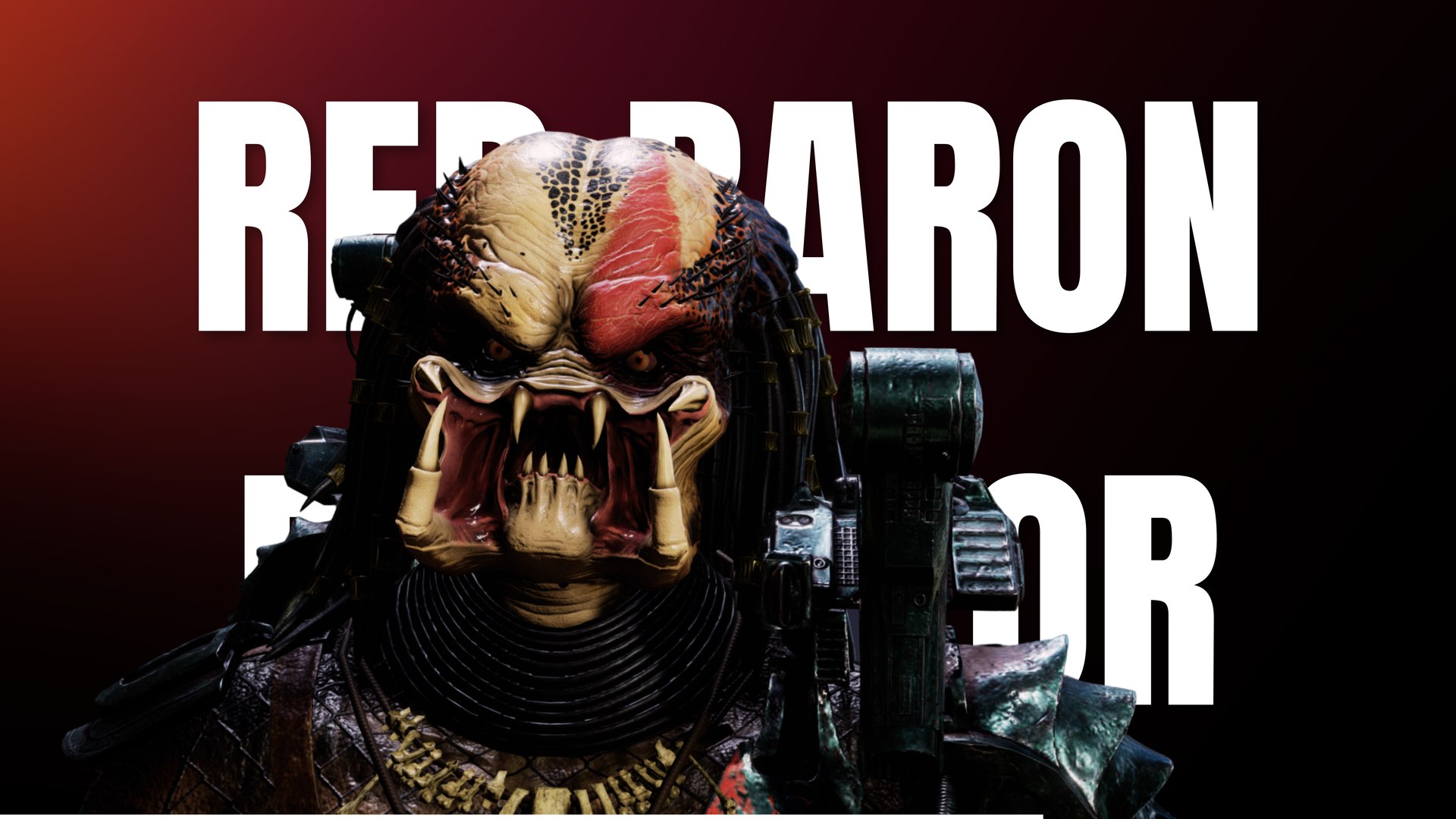 3D Red Baron Predator - Game Character Model - TurboSquid 2415066
