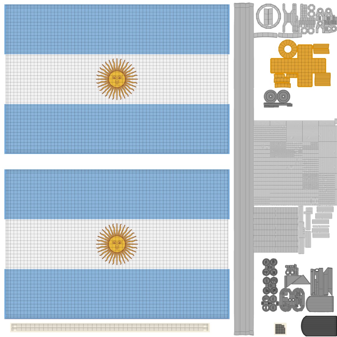 3D Wall Flag Argentina T2 model https://p.turbosquid.com/ts-thumb/1H/XfWlAi/Qi/wallt2_flag_blend_bcolor_uv/png/1715450469/1920x1080/fit_q87/e51b77b55e558b71cb25473d08a28efbd66d799e/wallt2_flag_blend_bcolor_uv.jpg