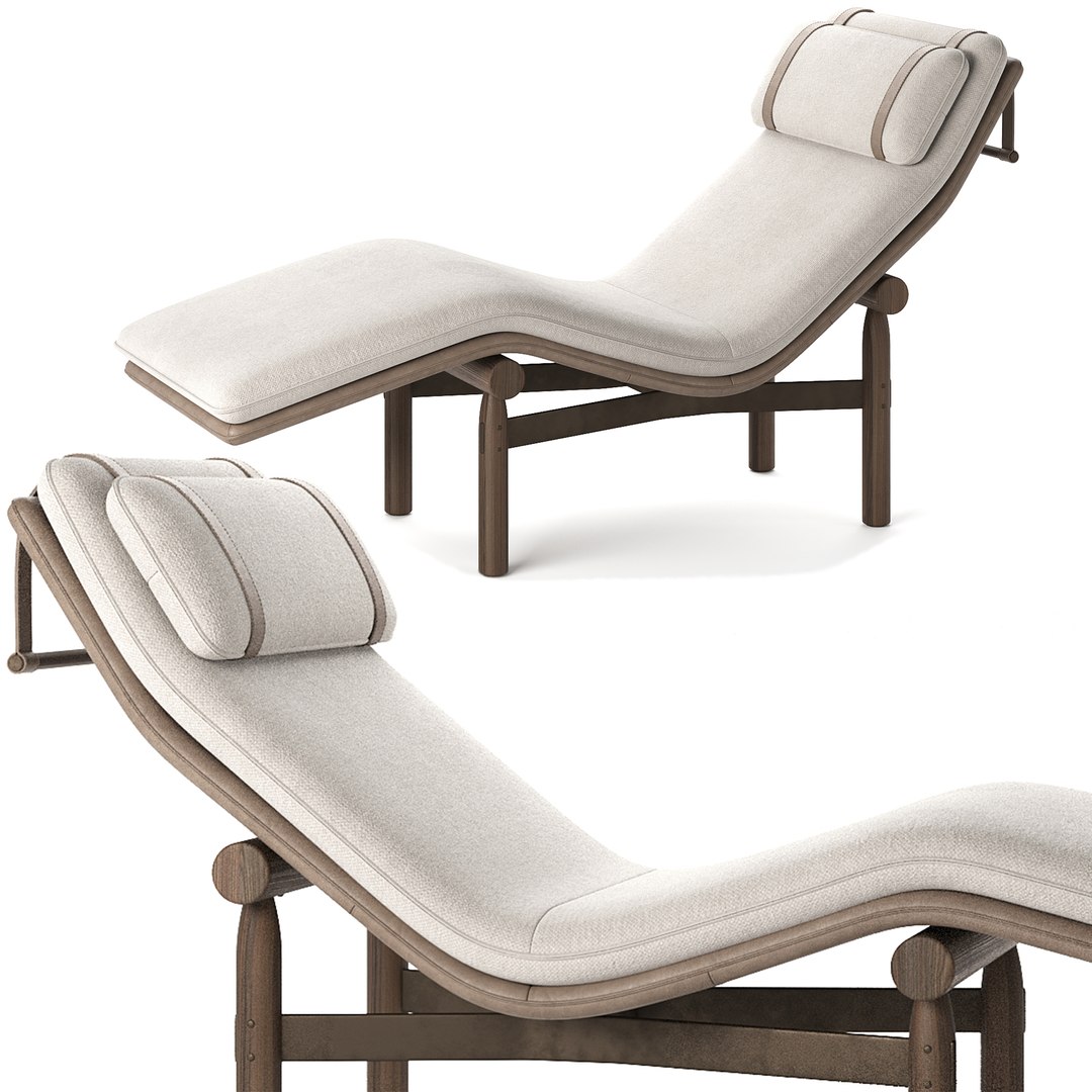 District Eight Stilt Chaise Lounge Model 3D TurboSquid 1970474